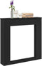 vidaXL - Haardombouw - 100x20x100 - cm - bewerkt - hout - zwart