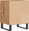 vidaXL - Nachtkastje - 40x35x50 - cm - bewerkt - hout - artisanaal - eikenkleur