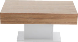 FMD - Salontafel - antiek-eikenkleurig - en - wit