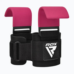 RDX W5 - Gel Lifting Hook Straps - Shell Shock GEL™ - Roze