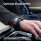 imoshion Magnetisch lederen bandje - Geschikt voor Apple Watch 1, 2, 3, 4, 5, 6, 7, 8, 9, 10 (42 mm), SE - 38/40/41 mm - Blauw - One Size