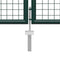 vidaXL - Poort - 500x150 - cm - staal - groen