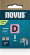 Novus D type 53 F - Platte draadnieten 8 mm boorpunt - VE=1200