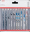 Bosch 2607011171 - Decoupeerzaagbladenset All in One - 10-delig (10 stuks)