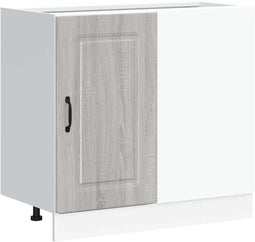 vidaXL - Keuken - onderkast - Kalmar - bewerkt - hout - grijs - sonoma - eiken