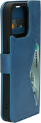 Mobiparts iPhone 13 Pro - Classic Wallet Case - Ruimte voor pasjes - Steel Blue