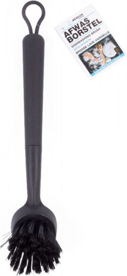 HS home - afwasborstel - zwart- design borstel- rond