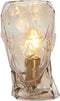 Light & Living Tafellamp Head - Glas - Ø19cm - Bruin