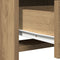 vidaXL - Kaptafel - met - LED - Lichten - - - Artisan - Eik - 50x41x135 - cm
