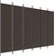 vidaXL - Kamerscherm - met - 6 - panelen - 300x200 - cm - stof - bruin