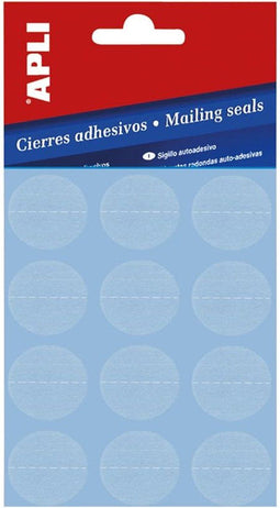 Etiket 25 mm rond transp perfo 120 stuks