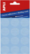 Etiket 25 mm rond transp perfo 120 stuks