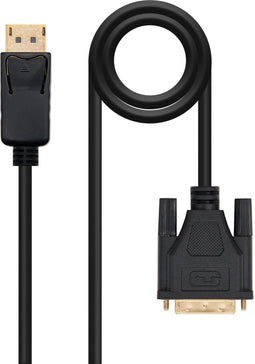 Nanocable 10.15.4501 - DisplayPort naar DVI-D - 100cm - Zwart
