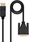 Nanocable 10.15.4501 - DisplayPort naar DVI-D - 100cm - Zwart