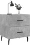 vidaXL - Nachtkastjes - 2 - st - 40x35x47,5 - cm - bewerkt - hout - betongrijs