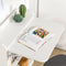 SoBuy FWT92-W - Opklapbaar Bureau - Multifunctioneel Werkstation met Opbergplanken - Wit - 64x58x82 cm