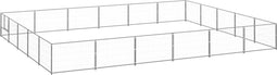 vidaXL - Hondenkennel - 30 - m² - staal - zilverkleurig