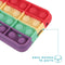 iMoshion Hoesje Geschikt voor Samsung Galaxy S9 Hoesje Siliconen - iMoshion Pop It Fidget Toy - Pop It hoesje - Rainbow