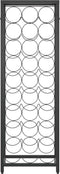 vidaXL - Wijnrek - voor - 27 - flessen - 34x18x100 - cm - smeedijzer - zwart