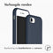 Accezz Liquid Silicone Backcover iPhone SE (2022 / 2020) / 8 / 7 - Schokabsorberend - Blauw