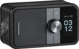 Sangean DDR-8 compacte houten DAB+ en FM radio met Bluetooth ontvangst, Midnight Oak