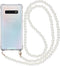 iMoshion Hoesje Geschikt voor Samsung Galaxy S10 Hoesje Met Koord - iMoshion Backcover met koord - Parel - Transparant