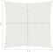 vidaXL - Zonnezeil - 160 - g/m² - 6x6 - m - HDPE - wit