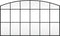 vidaXL - Wandspiegel - boog - 100x60 - cm - ijzer - zwart
