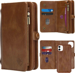 iMoshion Hoesje Geschikt voor iPhone 11 Hoesje Met Pasjeshouder - iMoshion 2-in-1 Wallet Bookcase - Bruin
