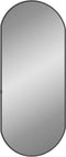 vidaXL - Wandspiegel - 70x30 - cm - ovaal - zwart