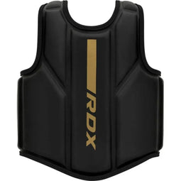 RDX Sports F-6 - Borstbeschermer - Kalix Skin Maya Hide Leather - L/XL - Mat Zwart met Goud
