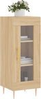 vidaXL - Dressoir - 34,5x34x90 - cm - bewerkt - hout - sonoma - eiken