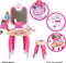 Klein Toys Barbie beautystudio Happy Vibes - nageldroger met lucht- en lichteffecten - roze beige