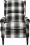 vidaXL Fauteuil stof meerkleurig