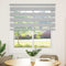 vidaXL - Zebra - rolgordijn - 135x150 - cm - stofbreedte - 130,9 - cm - lichtgrijs