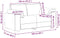 vidaXL - Loveseat - bank - 120 - cm - fluweel - lichtgrijs