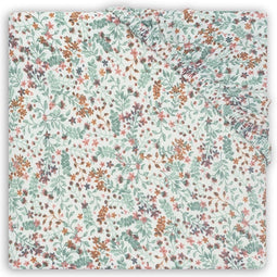 Jollein Bloom - Hoeslaken Wieg Jersey 40/50x80/90cm - Multicolor Bloemprint