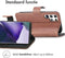 iMoshion Hoesje Geschikt voor Samsung Galaxy S22 Ultra Hoesje Met Pasjeshouder - iMoshion Luxe Bookcase - Bruin