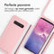 iMoshion Hoesje Geschikt voor Samsung Galaxy S10 Hoesje Met Koord - iMoshion Siliconen hoesje met koord - Roze