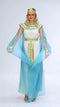 dressforfun Cleopatra - Vrouwenkostuum XXL - Betoverend kleed met haarband en kraag - Wit