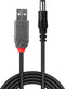 Lindy 70268 - USB A naar DC connector - 5V 1,5 m - Zwart