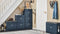SoBuy FSR78-B - Schoenenkast - 2 kleppen 4 planken - Blauw 54x82x24cm