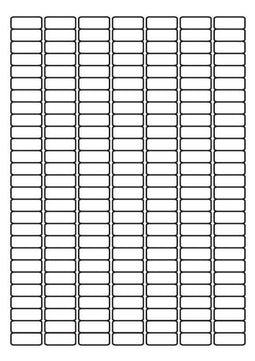A4 etiketten 25,4 x 10 mm wit (100 vel)