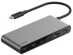Belkin INC024HQSGY - Kabel DisplayPort - 100 W - Grijs