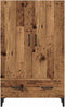 vidaXL - Hoge - kast - 70x31x115 - cm - bewerkt - hout - oud - houtkleurig