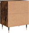 vidaXL - Nachtkastje - 40x30x50 - cm - bewerkt - hout - gerookt - eikenkleurig