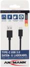 Ansmann 1700-0081 - USB-kabel - USB 3.2 Gen1 5 Gbps 2.00 m - Zwart