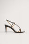 NA-KD Strappy Sandalen - Hak 8 cm - Zwart - Maat 40