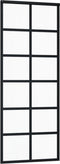vidaXL - Schuifdeur - met - beslag - 76x205 - cm - aluminium - en - ESG-glas
