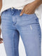 ONLY ONLBLUSH LIFE MID SK AK RAW REA4347 Dames Jeans - Skinny ankle - Geruwde randen - Maat W26 X L34